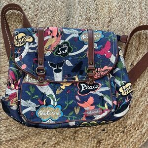 Sakroots Multicolor Canvas Crossbody Bag